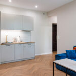 View of living room in Apartment near Wawel in Krakow